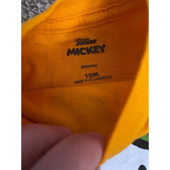 Disney Mickey Mouse Halloween Toddler T-Shirt 12M Orange Graphic Tee - Picture 2 of 2